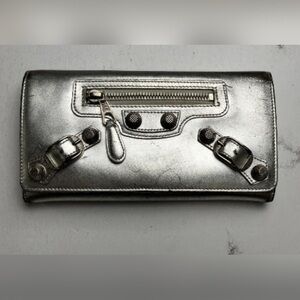 Balenciaga Black Leather Wallet